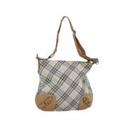 Pre-owned Nylon shoulder-bags Burberry Vintage , Beige , Dames