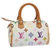 Pre-owned Canvas louis-vuitton-bags Louis Vuitton Vintage , White , Da...