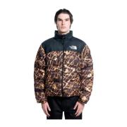 Retro Nuptse Jas The North Face , Brown , Heren