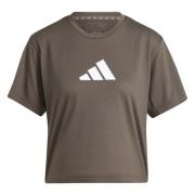 T-shirt Adidas , Brown , Dames