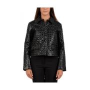 Damesjas in trendy stijl Pinko , Black , Dames