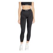 Zwarte Plain Slip-On Leggings Calvin Klein , Black , Dames