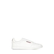 Witte Deer-Print Leren Sneakers Dsquared2 , White , Heren