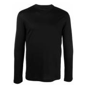 Linnen Katoenen T-shirt Emporio Armani , Black , Heren