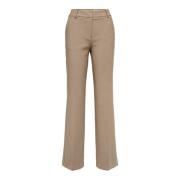 Elegante Wijde Broek - Kamel Melange Selected Femme , Beige , Dames