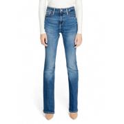 Herfst/Winter Dames Jeans Flare Stijl Guess , Blue , Dames