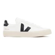 Witte Sneakers met Contrasterende Logo's Veja , White , Dames