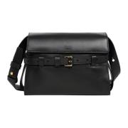 Stijlvolle Schoudertas met Verstelbare Band Moschino , Black , Dames