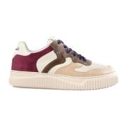 Beige Suède Sneakers Laura Stijl Voile Blanche , Multicolor , Dames