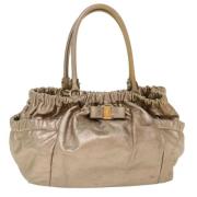 Pre-owned Leather shoulder-bags Yves Saint Laurent Vintage , Beige , D...