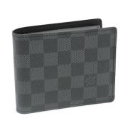 Pre-owned Canvas wallets Louis Vuitton Vintage , Black , Heren