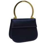 Pre-owned Silk handbags Salvatore Ferragamo Pre-owned , Blue , Dames