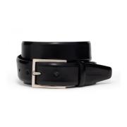 Klassieke leren riem voor mannen Nerogiardini , Black , Heren