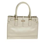 Pre-owned Leather handbags Salvatore Ferragamo Pre-owned , Beige , Dam...