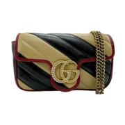 Pre-owned Leather gucci-bags Gucci Vintage , Beige , Dames