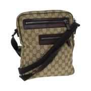 Pre-owned Canvas gucci-bags Gucci Vintage , Beige , Dames