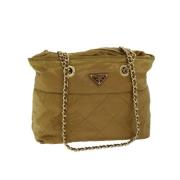 Pre-owned Nylon prada-bags Prada Vintage , Beige , Dames