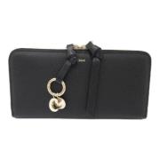 Pre-owned Leather wallets Chloé Pre-owned , Black , Dames