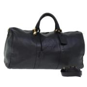 Pre-owned Leather handbags Loewe Pre-owned , Black , Dames