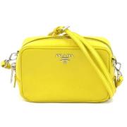 Pre-owned Leather prada-bags Prada Vintage , Yellow , Dames