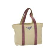 Pre-owned Canvas prada-bags Prada Vintage , Beige , Dames