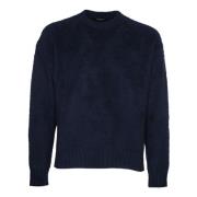 Blauwe Sweaters voor Mannen Roberto Collina , Blue , Heren