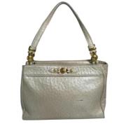 Pre-owned Leather shoulder-bags Versace Pre-owned , Beige , Dames