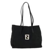 Pre-owned Canvas totes Fendi Vintage , Black , Dames