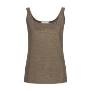 Lurex Lange Mouw Top Vesper &Co Woman , Yellow , Dames