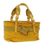 Pre-owned Canvas fendi-bags Fendi Vintage , Yellow , Dames