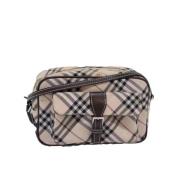 Pre-owned Polyester shoulder-bags Burberry Vintage , Beige , Dames