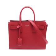 Pre-owned Leather handbags Yves Saint Laurent Vintage , Red , Dames