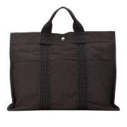 Pre-owned Canvas totes Hermès Vintage , Gray , Dames