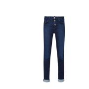 Blauwe Skinny Denim Jeans Bottom Up Liu Jo , Blue , Dames