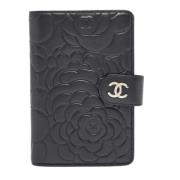 Pre-owned Leather wallets Chanel Vintage , Black , Dames