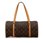 Pre-owned Canvas handbags Louis Vuitton Vintage , Brown , Dames