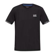 T-shirt met bedrukt logo Emporio Armani EA7 , Black , Heren