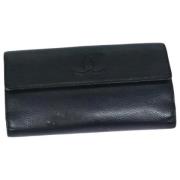 Pre-owned Leather wallets Chanel Vintage , Black , Dames