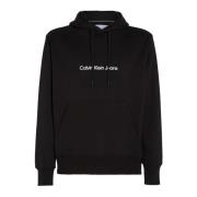 Square Frequency Sweatshirt Calvin Klein Jeans , Black , Heren