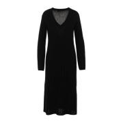 Zwarte Jurk Abito 360Cashmere , Black , Dames