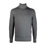 Grijze Sweater Dolcevita Tubico Stijl Drumohr , Gray , Heren