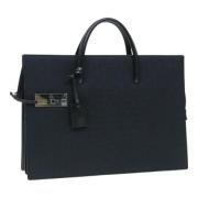 Pre-owned Canvas briefcases Gucci Vintage , Black , Dames