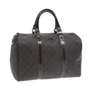 Pre-owned Leather travel-bags Gucci Vintage , Brown , Dames