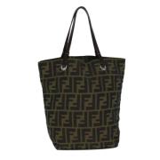 Pre-owned Canvas fendi-bags Fendi Vintage , Black , Dames