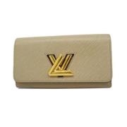 Pre-owned Fabric wallets Louis Vuitton Vintage , Beige , Dames