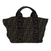 Pre-owned Canvas fendi-bags Fendi Vintage , Brown , Dames