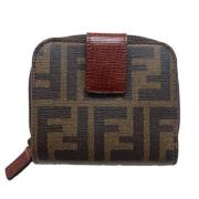 Pre-owned Plastic wallets Fendi Vintage , Brown , Unisex