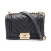 Pre-owned Canvas chanel-bags Chanel Vintage , Black , Dames