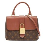 Pre-owned Coated canvas handbags Louis Vuitton Vintage , Brown , Dames