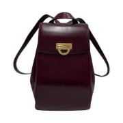 Pre-owned Leather celine-bags Celine Vintage , Purple , Dames